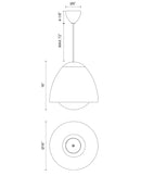 Alora Mood PD529116 Kenji 1-lt 16" Pendant