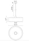 Alora Mood PD547924 Theo 3-lt 24" Pendant