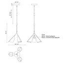 Kuzco PD62622 Mulberry 3-lt 22" LED Pendant