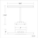 dweLED PL-11017 Reed 17" LED Picture Light