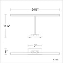 dweLED PL-11025 Reed 25" LED Picture Light
