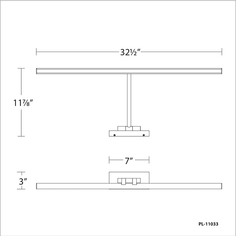 dweLED PL-11033 Reed 33" LED Picture Light