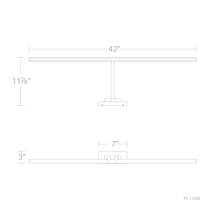 dweLED PL-11042 Reed 1-lt 42" LED Picture Light