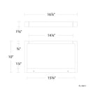 dweLED PL-16017 Lune 17" LED Picture Light