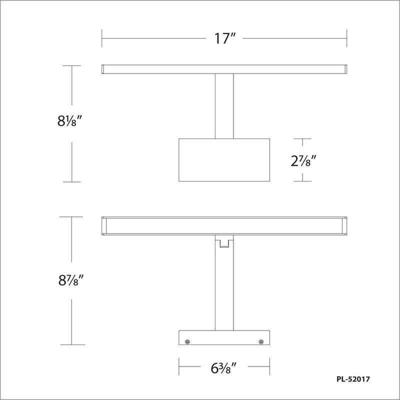dweLED PL-52017 Uptown 17" LED Picture Light