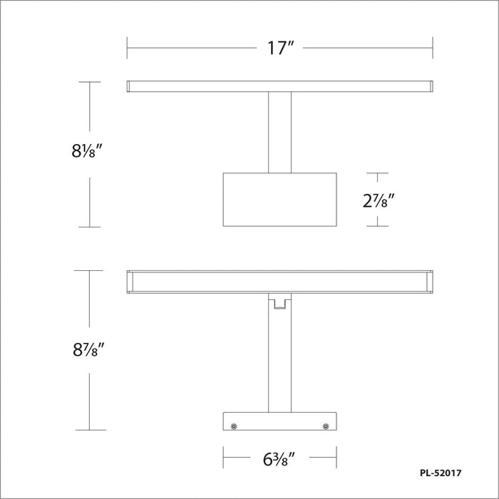 dweLED PL-52017 Uptown 17" LED Picture Light