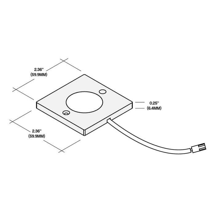 Core PLC230 3W Ultra Slim LED Puck Light - 12V