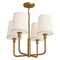 Alora Mood CH628423 Plisse 4-lt 23" Chandelier