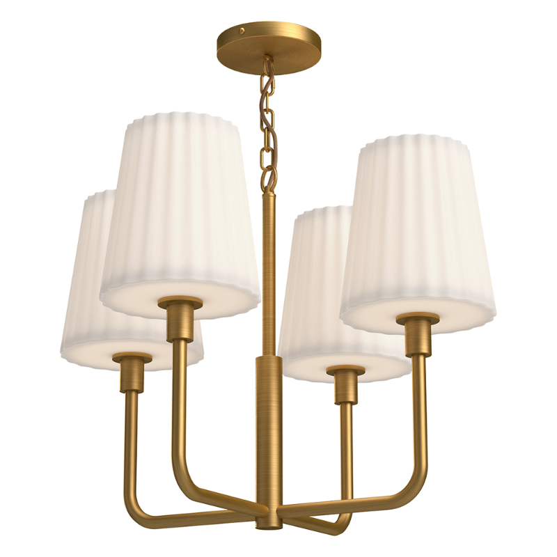 Alora Mood CH628423 Plisse 4-lt 23" Chandelier
