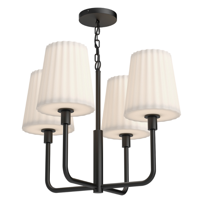 Alora Mood CH628423 Plisse 4-lt 23" Chandelier