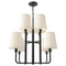 Alora Mood CH628830 Plisse 8-lt 30" Chandelier