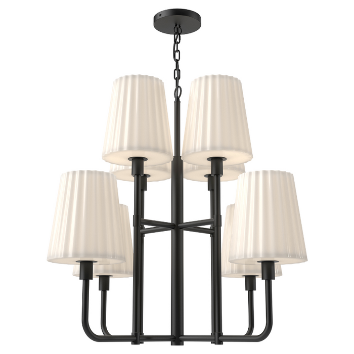 Alora Mood CH628830 Plisse 8-lt 30" Chandelier