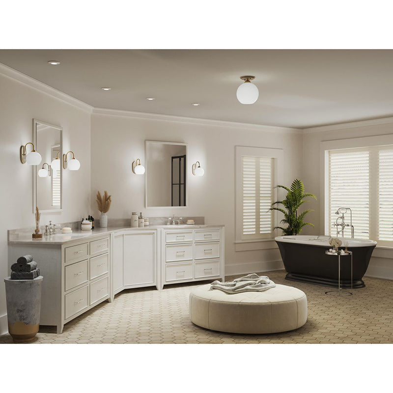 Progress P350075 Carisa 1-lt 7" Flush Mount