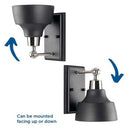 Progress P300039 Bramlett 1-lt 8" Tall Bath Vanity Light