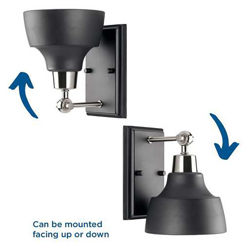 Progress P300039 Bramlett 1-lt 8" Tall Bath Vanity Light