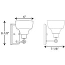 Progress P300039 Bramlett 1-lt 8" Tall Bath Vanity Light