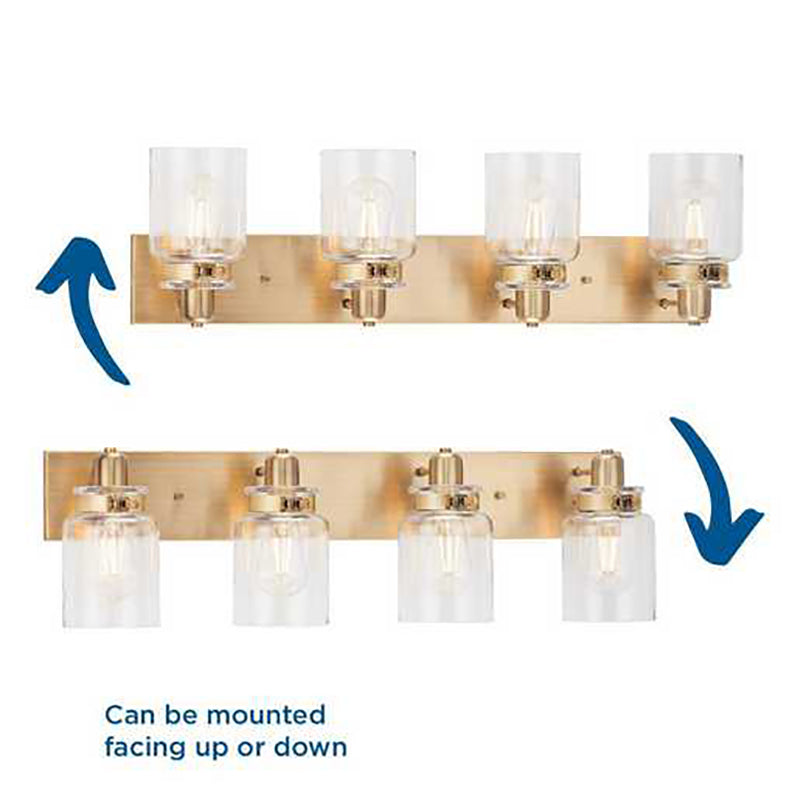 Progress P300048 Calhoun 4-lt 30" Bath Vanity Light