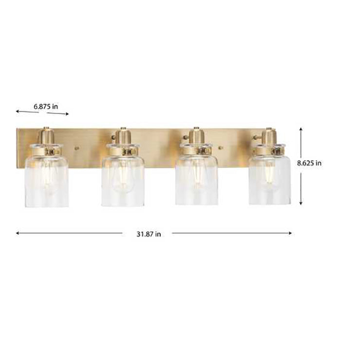 Progress P300048 Calhoun 4-lt 30" Bath Vanity Light