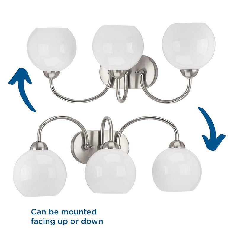 Progress P300086 Carisa 3-lt 25" Bath Vanity Light