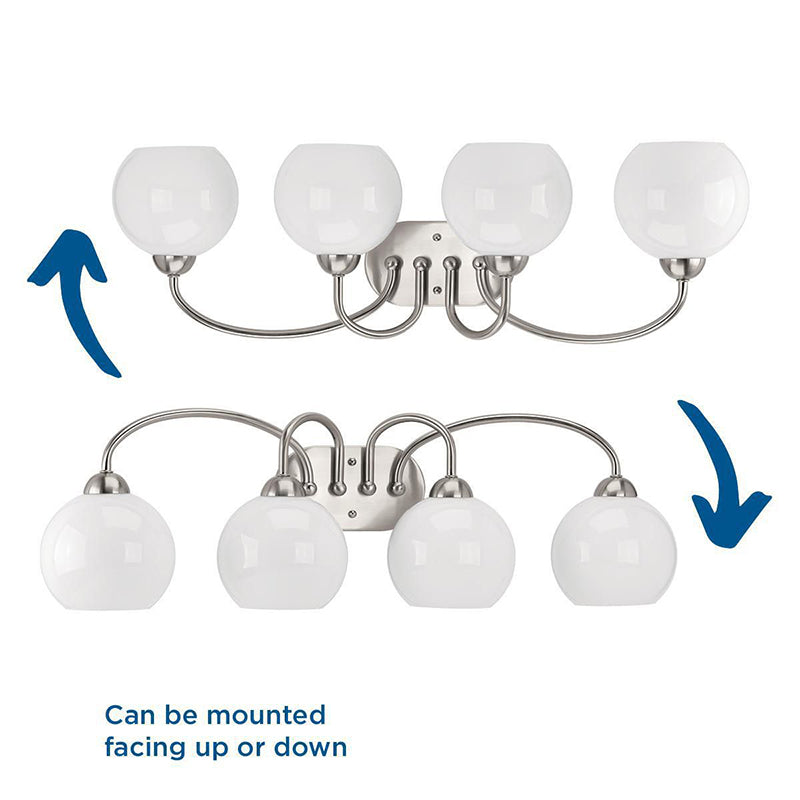 Progress P300087 Carisa 4-lt 33" Bath Vanity Light