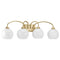 Progress P300087 Carisa 4-lt 33" Bath Vanity Light