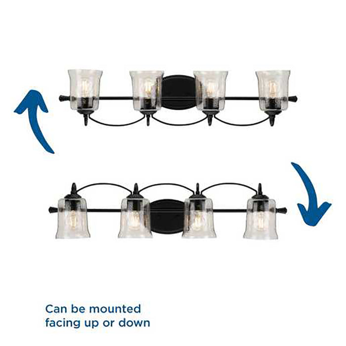 Progress P300256 Bowman 4-lt 34" Bath Vanity Light