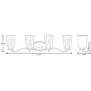 Progress P300264 Durrell 4-lt 31" Bath Vanity Light