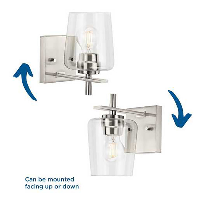 Progress P300360 Calais 1-lt 9" Tall Bath Vanity Light