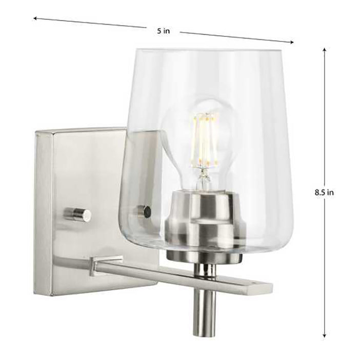 Progress P300360 Calais 1-lt 9" Tall Bath Vanity Light