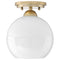 Progress P350075 Carisa 1-lt 7" Flush Mount
