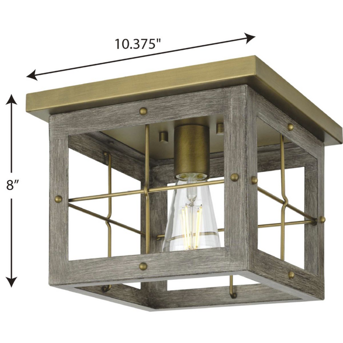 Progress P350197 Hedgerow 1-lt 10" Flush Mount