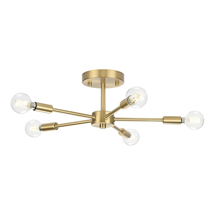 Progress P350219 Delayne 5-lt 16" Semi-Flush Mount