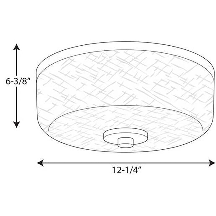Progress P3620 Alexa 2-lt 12" Flush Mount