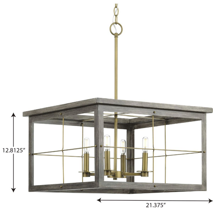 Progress P400253 Hedgerow 4-lt 21" Chandelier