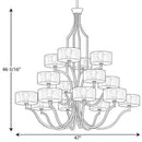 Progress P4685 Caress 16-lt 47" Chandelier