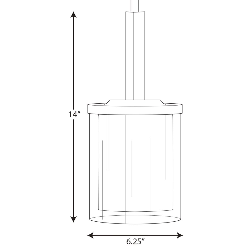 Progress P500192 Mast 1-lt 6" Pendant