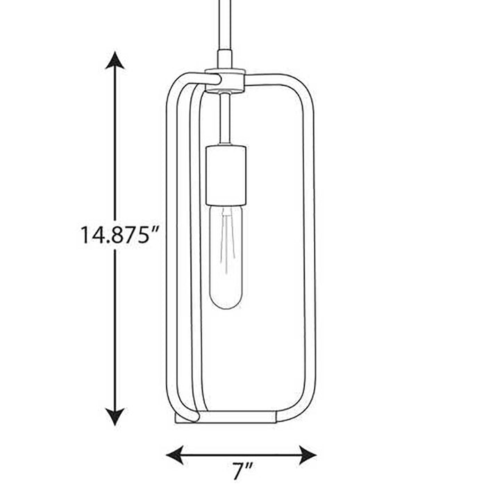 Progress P500223 Bonn 1-lt 7" Pendant