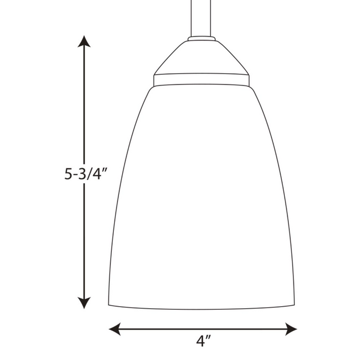 Progress P5113 Gather 1-lt 4" Pendant