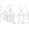 Progress P6630 Crawford 1-lt 13" Tall Outdoor Wall Lantern