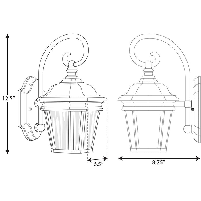 Progress P6630 Crawford 1-lt 13" Tall Outdoor Wall Lantern