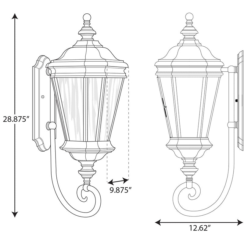 Progress P6632 Crawford 1-lt 29" Tall Outdoor Wall Lantern