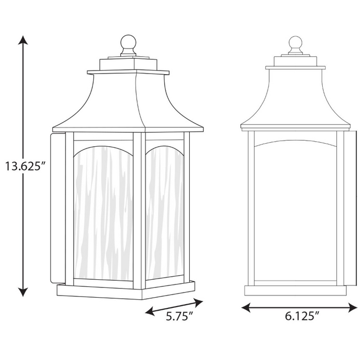 Progress P6634 Maison 1-lt 14" Tall Outdoor Wall Lantern