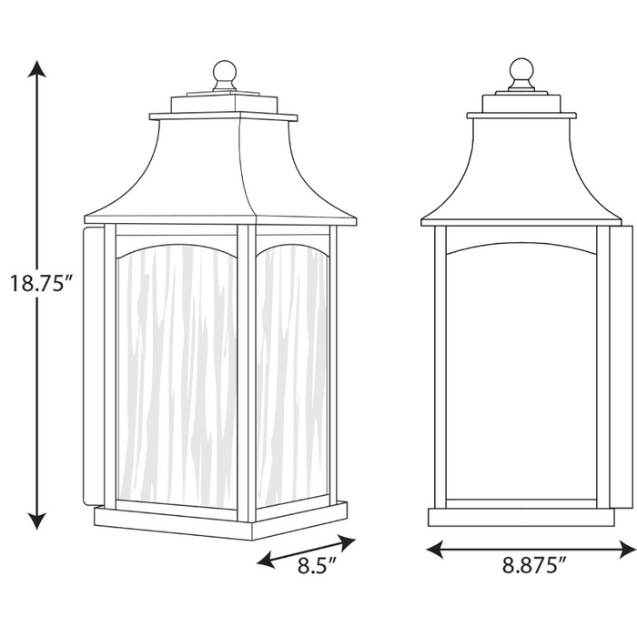 Progress P6636 Maison 1-lt 19" Tall Outdoor Wall Lantern