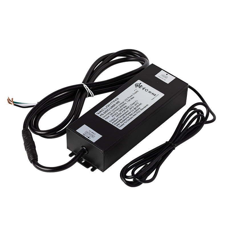 WAC PS-24DC-U96R-WE 96W 120-277VAC 24VDC Outdoor Remote