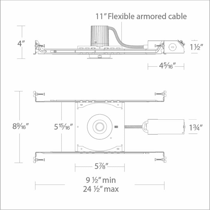 WAC R1BRD-08 Ocularc 1.0 8W 1" Round Open Reflector