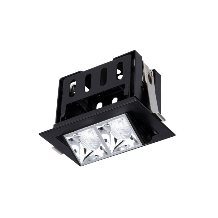 WAC R1GAT02-F Multi Stealth 2 Cell Adjustable Trim, 45° Beam