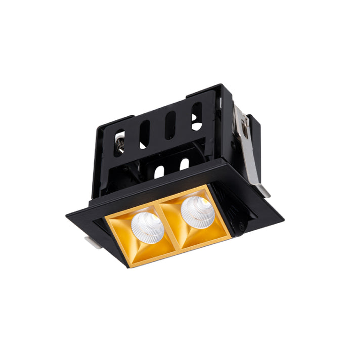 WAC R1GAT02-F Multi Stealth 2 Cell Adjustable Trim, 45° Beam