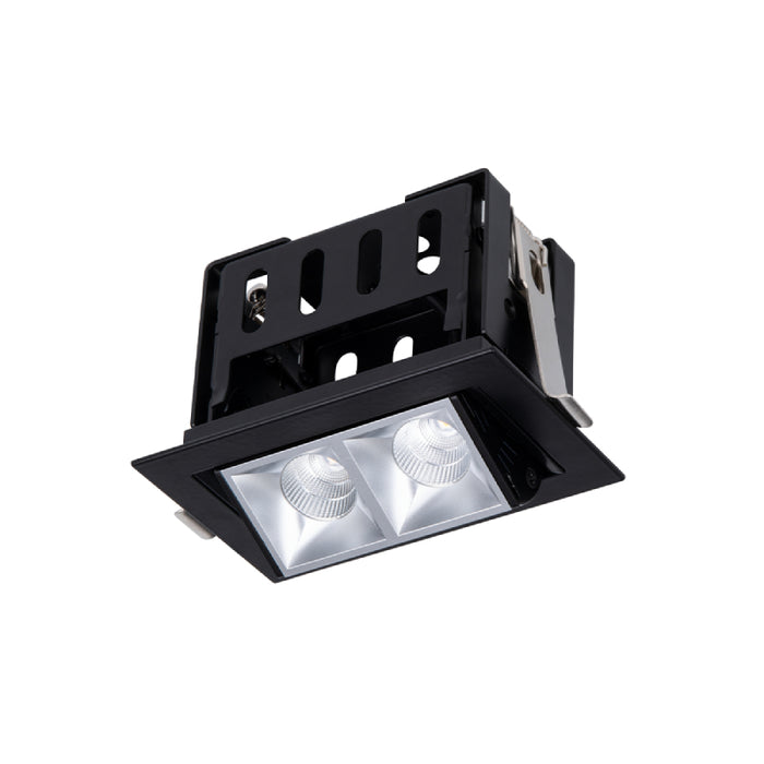 WAC R1GAT02-F Multi Stealth 2 Cell Adjustable Trim, 45° Beam