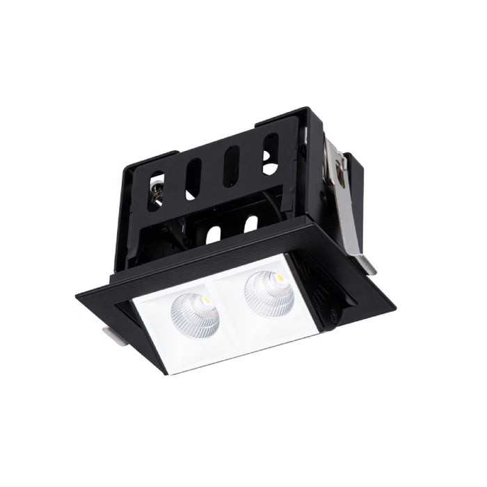 WAC R1GAT02-F Multi Stealth 2 Cell Adjustable Trim, 45° Beam