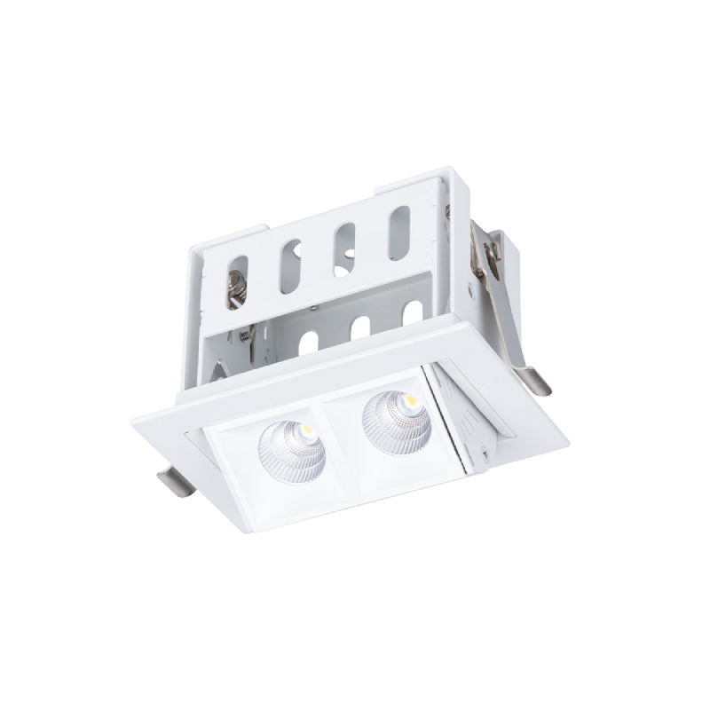 WAC R1GAT02-F Multi Stealth 2 Cell Adjustable Trim, 45° Beam